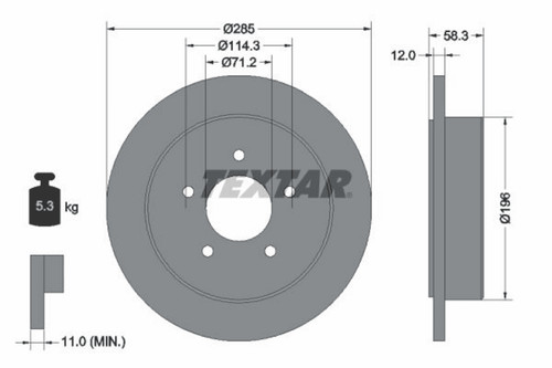 Bremsscheibe hinterachse - 2x,