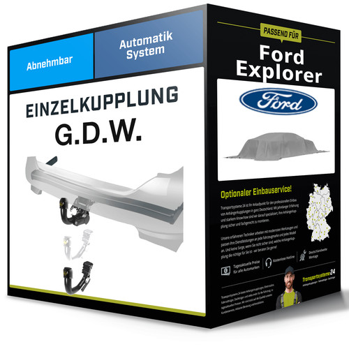 Abnehmbare anhängerkupplung - abnehmbare,